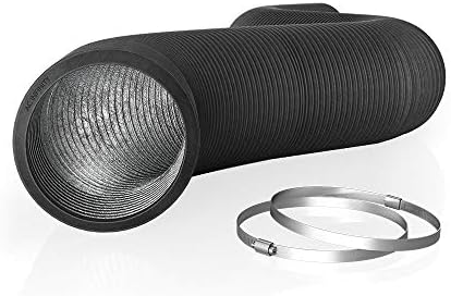 AC Infinity Flexible 8-Inch Aluminum Ducting, Heavy-Duty Four-Layer Protection, 25-Feet Long for Heating Cooling Ventilation and Exhaust