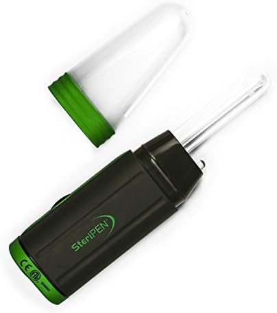 SteriPen Adventurer Opti UV Personal Water Purifier for Camping, Backpacking, Emergency Preparedness and Travel Black/Green Small