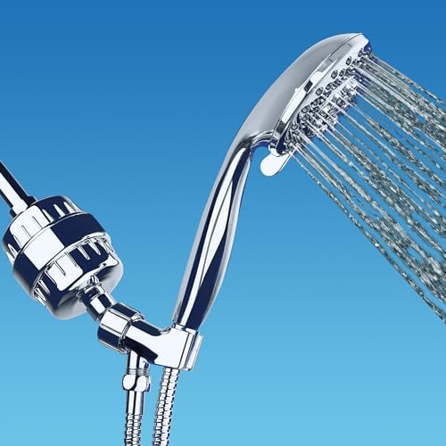 AquaBliss High Output Revitalizing Shower Filter - Reduces Dry Itchy Skin, Dandruff, Eczema, and Dramatically Improves The Condition of Your Skin, Hair and Nails - Matte Gold (SF100-GD)