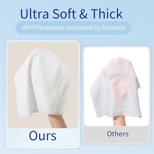 Disposable Compressed Towels, Portable Compressed Towel Tablets, 56Pcs Travel Wash Cloth, Thicker Super Absorbent Wash Cloths for Travel, Face Towel Ideal for Outdoor Camping Hiking (56Pcs)