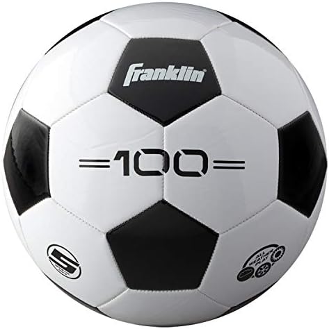 Franklin Sports Soccer Balls - Youth & Adult - Sizes 3, 4 & 5 - Single & Bulk Packs - Black & White