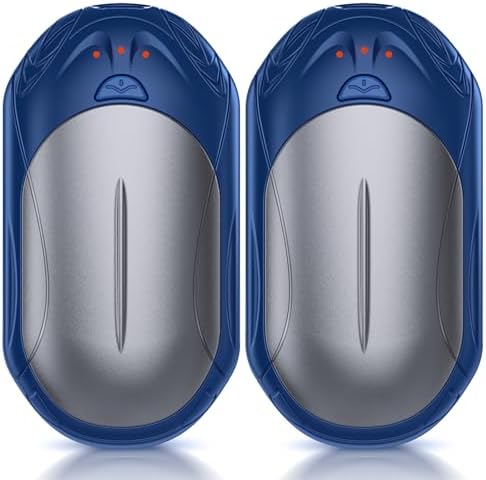 AI Hand Warmers Rechargeable 2 Pack, 6000mAh Electric Hand Warmers, AI Smart Chips 20Hrs Long Safe Heat, Portable Pocket Heater, Gifts for Christmas, Outdoor, Golf, Hunting, Camping Accessories