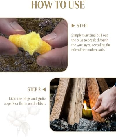 Fire Plugs Fire Starters - Windproof Fire Starter for Campfires Long Brun Time - Fire Starters for Fireplace,Chimney,BBQ Grill,Camping Fire,Wood Stove - Emergency Survival Tools 72pcs