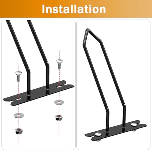 CC-125 Cargo Box Bike Rack Adapter, Hitch Bike Rack Adapters Bike Wheel Holders for Cargo Carrier on Camper Travel Trailer, Fit for All Types of Bikes with Tires Width Less Than 2-1/4"