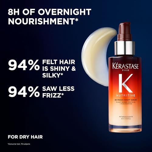 Kerastase Nutritive 8H Magic Night Serum – For Dry Hair, Travel, 1.01 Fl Oz