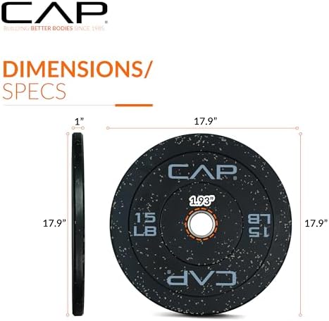 CAP Barbell Rubber Olympic Bumper Plate | Multiple Options/Colors