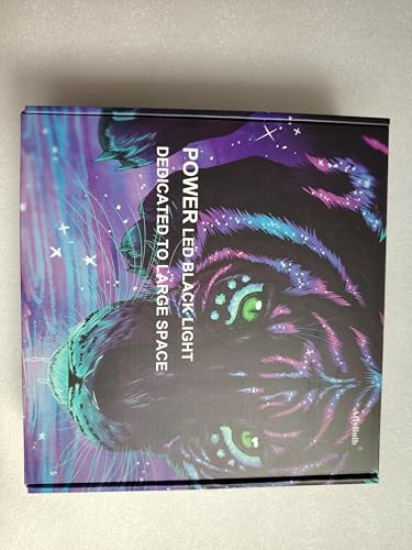 150W UV Black Light, 2 Pack Powerful IP66 Waterproof LED Lamps for Neon Glow Party, Halloween, Christmas Decor and Art Displays in Large Space (150W (2 Pack))