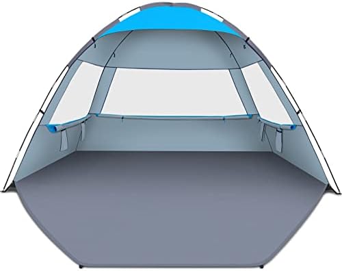 Gorich Beach Tent Sun Shelter for 3/4-5/6-7/8-10 Person with UPF 50+ UV Protection, Lightweight & Easy Setup Beach Shade Canopy, Portable Beach Shade Tent Beach Cabana