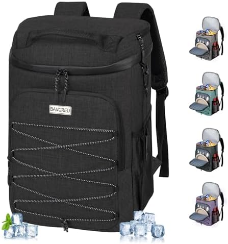 Cooler Backpack Insulated Leak Proof 30 Cans for Men Women,Waterproof Soft Cooler Bag,Lightweight Ice Chest Lunch Backpack for Beach Camping Picnic Travel Worksite Fishing