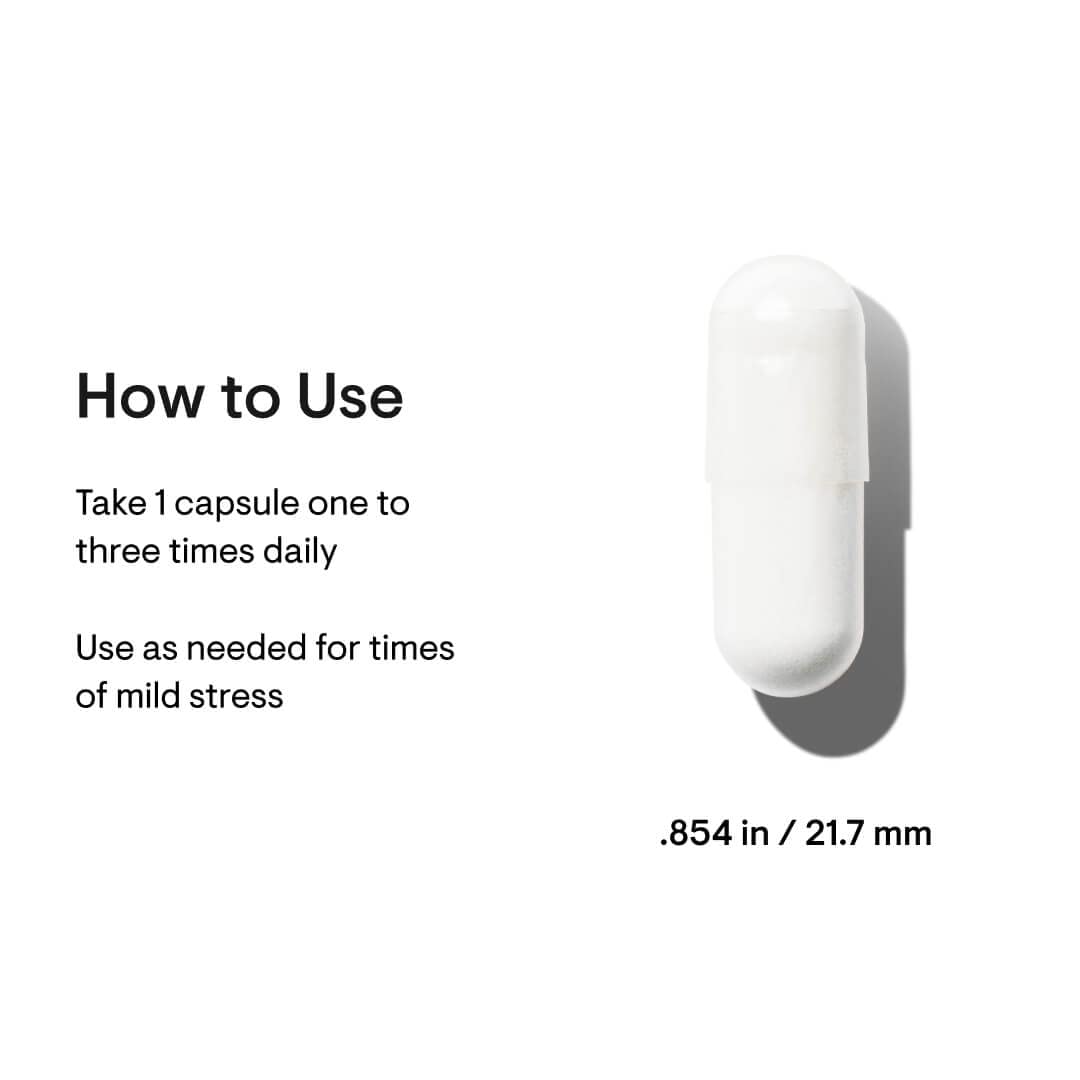 THORNE - PharmaGABA-100 - GABA Supplement - 100 mg Natural Source Gamma-Aminobutyric Acid - Support a Calm State of Mind and Restful Sleep* - 60 Capsules