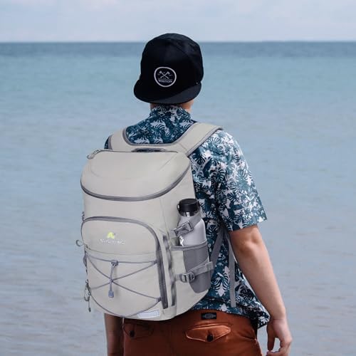 N NEVO RHINO Insulated Backpack Cooler - 36/54 Can Capacity, Waterproof Leak-Proof Lightweight Multi-Functional & Spacious, Ideal for Camping, Travel, Beach, Picnics, Lunch & Day Trips