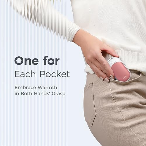 OCOOPA Magnetic Rechargeable Hand Warmers 2 Pack, Ultrathin Electric Handwarmers, Portable Pocket-Sized Heater, for Men, Women Purse Must Haves, Union UT3 Lite