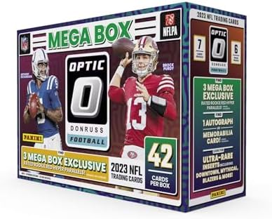 2023 Panini Donruss Optic Football Hobby Trading Card Mega Box (Red Hyper Parallels)