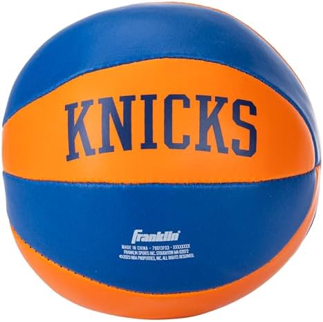 Franklin Sports NBA Toy Basketballs - 2 Pack of Kids Soft Mini Basketballs for Over the Door + Indoor Hoops - NBA Fan Shop Kids Soft Toy Basketballs - (2) Mini Balls Included