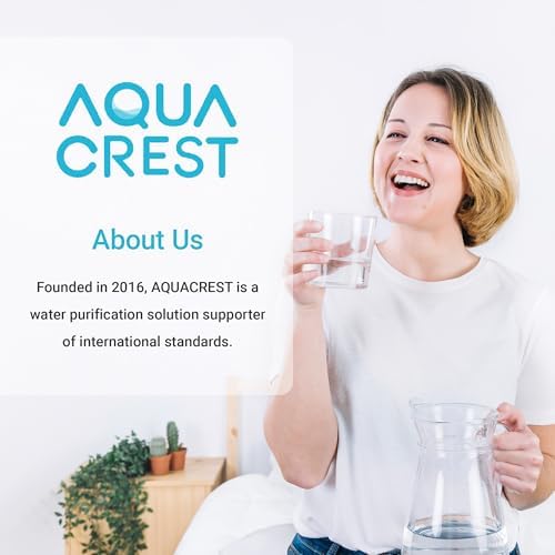 Alkaline Water Filter Replacement for All Waterdrop Pitcher and Dispenser Filtration System, Fits Waterdrop WD-PF-AL, Reduces PFOA/PFOS, Chlorine, Last Up to 100 Gallons, 3 Packs, AQUA CREST