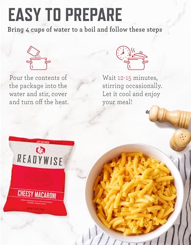 READYWISE -Favorites Sample Kit, 100 Servings, MRE, Emergency Food Supply, Premade, Freeze Dried Food, Survival Meal, Hiking, Adventure & Camping Essentials, Emergency Preparedness, 25-Year Shelf Life