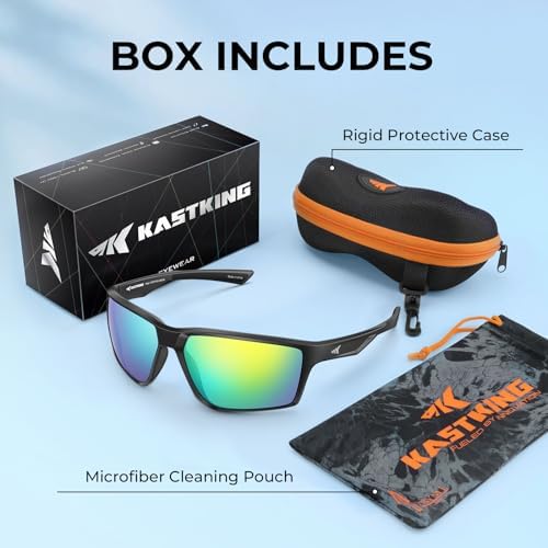 KastKing Osage Polarized Sport Sunglasses for Men and Women, Ideal for Driving Fishing Cycling Running, UV Protection