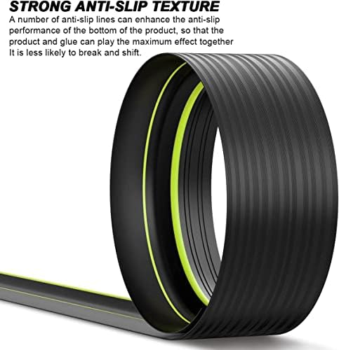 Jin&Bao Universal Garage Door Threshold Seal Strip 20FT Kit, Bottom Waterproof Rubber Weather Stripping Replacement(Green, 2 Adhesive)