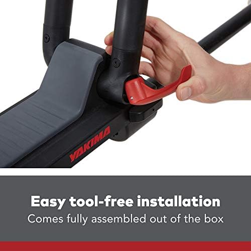 Yakima Car Roof Kayak Rack, Rooftop Mounted Carrier, 2 Kayaks, JayLow, Black