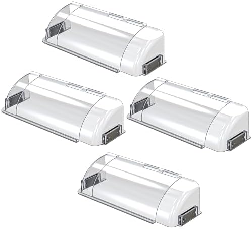 Funmit Air Vent Deflectors Adjustable Magnetic Heat Easy Adjust Between 9”-15” for Vents Sidewall Floor Ceiling Registers (4 Packs)