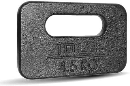 Yes4All Cast Iron Ruck Weight, Weighted Plate for Rucking, Swings, Squat, Strength Training - Multiple Weights: 10LB to 45LB
