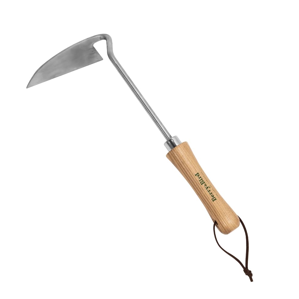 Berry&Bird Sickle Hoe Crack Weeder, Stainless Steel Japanese Weeding Sickle