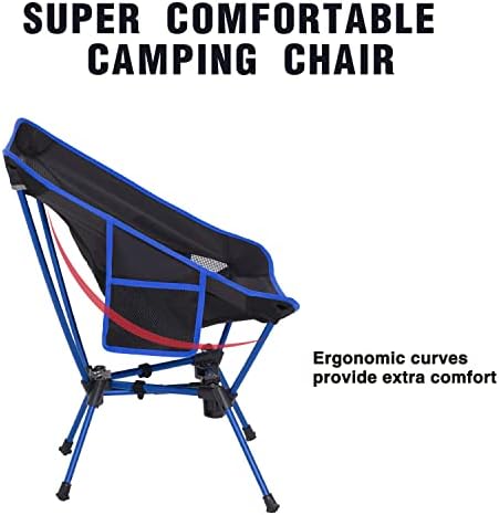 MOON LENCE Portable Camping Chair Backpacking Chair - The 4th Generation Ultralight Folding Chair - Compact, Lightweight Foldable Chairs for Hiking Mountaineering, Beach