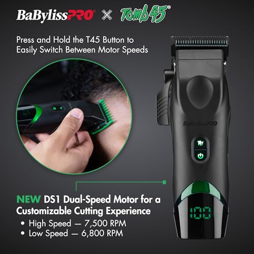 BaBylissPRO x Tomb45 Wireless-Charging Hair Clipper for Men