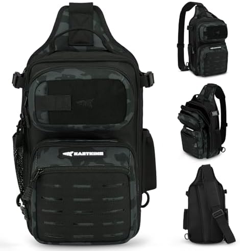 KastKing BlowBak Tactical Fishing Sling Tackle Bag - Lightweight Fishing Backpack - Storage for Gear and Equipment - Gift for Men