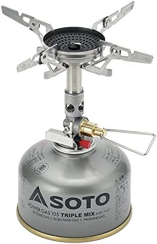 SOTO Windmaster Stove with 4Flex - Canister Stove for Windy Weather - Durable with Windscreen and Micro Regulator Valve System - Canister not Included