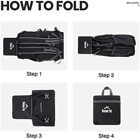 Venture Pal 40L Lightweight Packable Travel Hiking Backpack Daypack