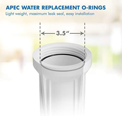 APEC Water Systems Replacement ORing for ROES-50 3.5" OD Reverse Osmosis Water Filter Housings, O-Ring (3 pcs O-Ring-Set-B)