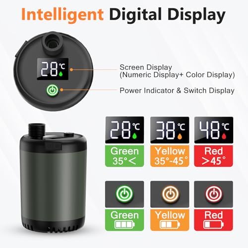 Catlyn Portable Camping Outdoor Shower Kit Rechargeable Electric Intelligent Shower Pump PX7 Waterproof for Outside Hiking Dog Bath Beach Traveling