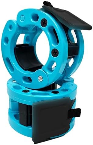 Clout Fitness Olympic Barbell Clamps Collars Quick Release Pair of Locking Weight Clips Fit 2 Inch Barbell for Weightlifting