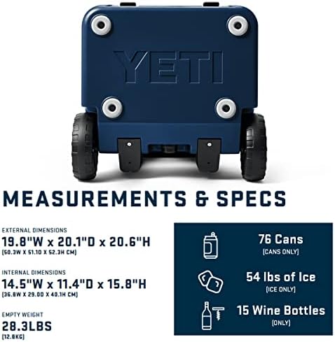 YETI Roadie 48 Wheeled Cooler with Retractable Periscope Handle