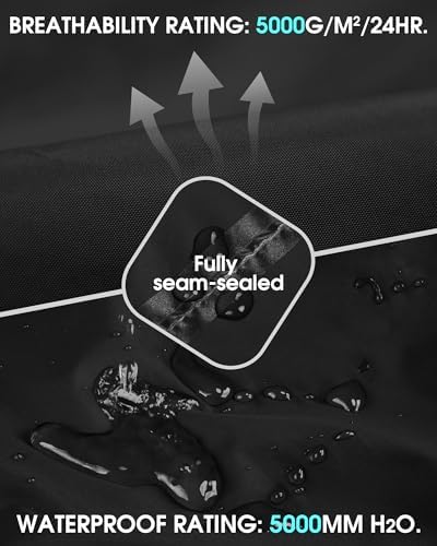 33,000ft Packable Rain Pants for Women Waterproof Pants Lightweight Rain Over Pants Outdoor Windproof Pant for Golf Hiking