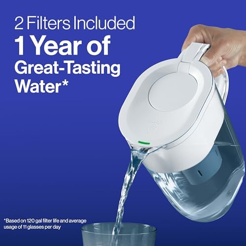 Brita Filter Replacements for Water Pitchers and Dispensers, Elite, NSF Certified to Remove 99% of Lead, 2 Count, Blue