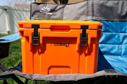 Cobalt 25 Quart Roto-Molded Super Ice Cooler | Large Ice Chest Holds Ice Up to 3 Days |