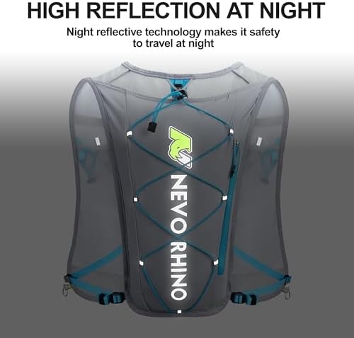 Waterproof Running Vest, 5.5L Breathable Running Hydration Vest with 1.5L Water Bladder, Water Vest for Hiking, Trail Marathon Race, Ideal for Women and Men