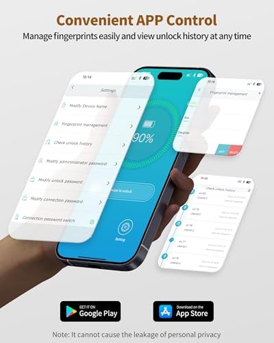 BILLCONCH Gun Safe for Handgun - Biometric Gun Safe 4 Ways Quick Access with Fingerprint/Full-digital Keypad/Key/APP Lock Handgun Pistol Safe for Nightstand Bedside Home - Burgundy Red