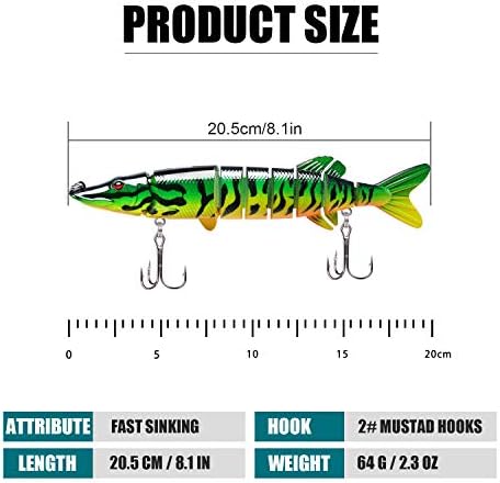 TRUSCEND Swimmax for Freshwater and Saltwater, Lifelike Fishing Lures for Bass Trout Crappie Walleye Pike Bluegill Salmon, Swimbait for Bass Fishing, Amazing Fishing Gear Gifts for Family Fishing