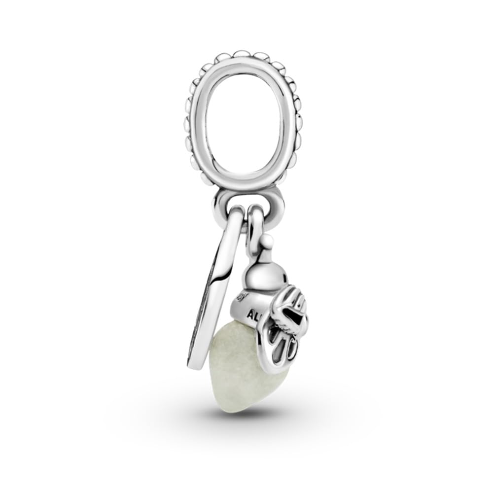 Pandora Glow-in-the-Dark Firefly Dangle Charm - Compatible Moments Bracelets - Jewelry for Women - Gift for Women - Made with Sterling Silver