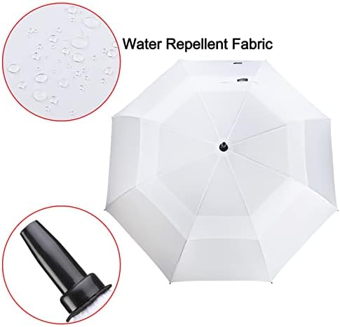 G4Free 47/54/62/68 Inch Automatic Open Golf Umbrella Oversize Extra Large Double Canopy Vented Windproof Waterproof Stick Umbrellas