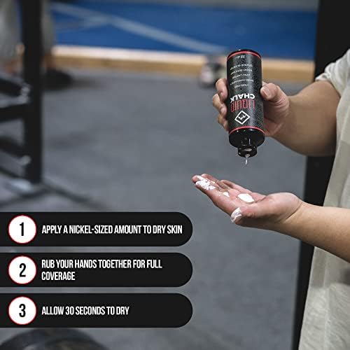 SURVIVOR Liquid Chalk – Gym Chalk for Weightlifting, Rock Climbing, Bouldering, Gymnastics, Pole Grip, & More - Lifting Chalk & Climbing Chalk for Dry Hands