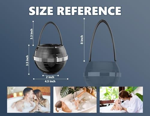 Bathtub Water Filter for Tub with Overflow,2,500 Gallons of Filtration,8 Stages Bath Filter,Remove contaminants,Chlorineand Fluoride,Hardwater Softener,BPA Free(Upgrade Version),Black