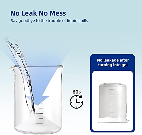 LaSyL Super Absorbent Powder - 50/100/200 use, Solidify & Gel Urine in 1 Min, Deodorizer - Easy to Port Waste Liquid - for Camping Portable Toilet, Urinals, Bedside Commodes, Pet Potty etc