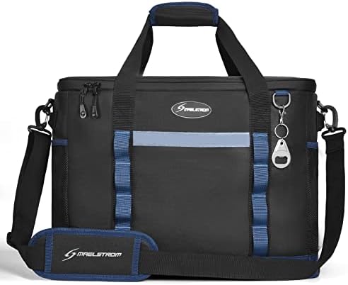 Maelstrom Soft Cooler Bag,Collapsible Soft Sided Cooler,24/30/60/75 Cans Beach Cooler,Ice Chest,Large Leakproof Camping Cooler,Portable Travel Cooler for Grocery Shopping,Camping,Road Trips