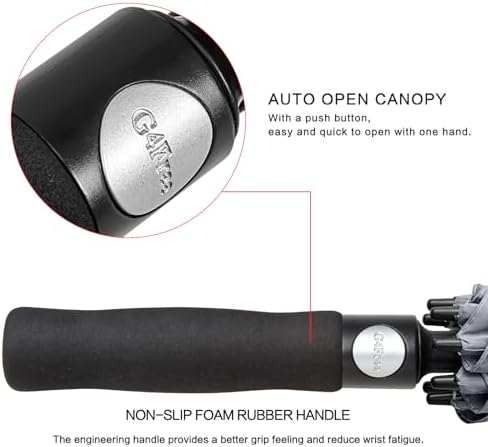 G4Free 47/54/62/68 Inch Automatic Open Golf Umbrella Oversize Extra Large Double Canopy Vented Windproof Waterproof Stick Umbrellas