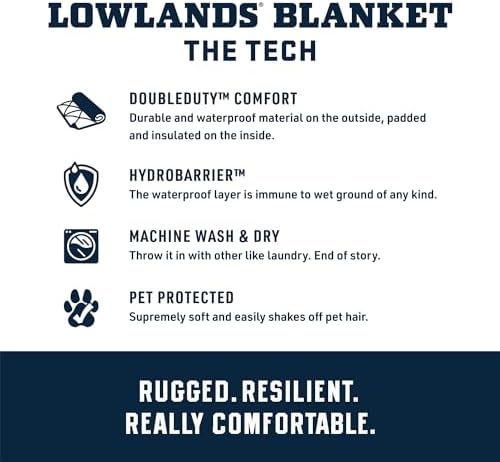 YETI Lowlands Blanket, Multi-Use Blanket with Travel Bag