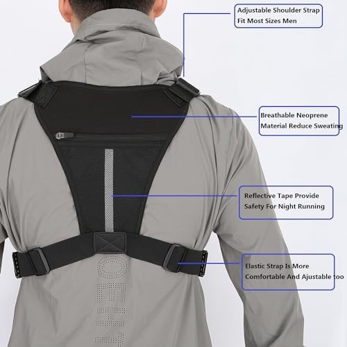 Outdoor Chest Bag For Men and Women, Tactical Vest For Running, Cycling, EDC Chest Pack Rig For Sports and Workouts